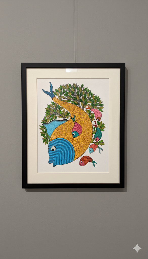 Aquatic Harmony: The Golden Matsya